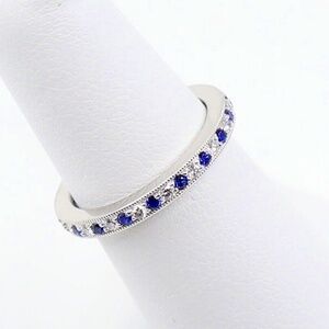 Tiffany and Co Sapphire and Diamond Legacy Eternity Band